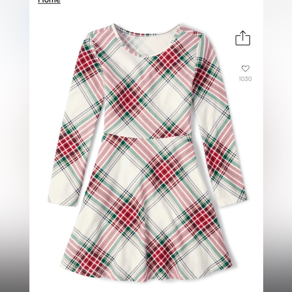 Plaid Skater Dress NWT Size XL 14 - Picture 1 of 4